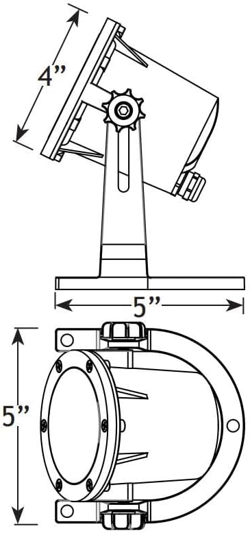 VOLT 12V Brass 3-in-1 IP68 MR16 Underwater Light (Bronze) for Low Voltage Outdoor Lighting