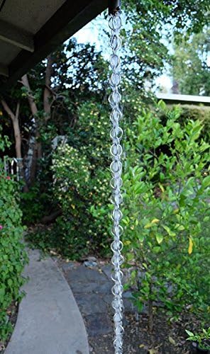 Nutshell Stores Double Loops Rain Chain - Stainless Steel - 20 Feet