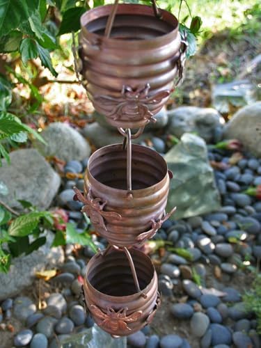 Nutshell Stores Honeybee & Hive Copper Rain Chain - Copper - 20 Feet