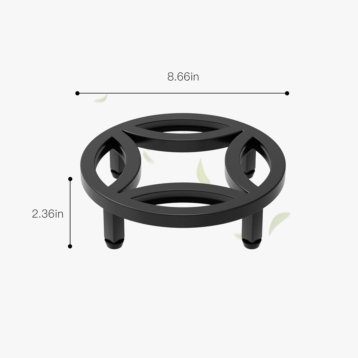 Zhongma 2 Pack 8.7" Sturdy Potted Plant Stand Flower Pot Holder Heavy Duty Construction, Low Plant Stand for Home Indoor and Outdoor, Sturdy plant riser and saucer without Installation Required