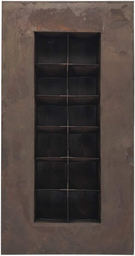 Modern Home Living Wall Galvanized Steel/Zinc Succulent Planter (Rust Zinc, 12 Pocket)