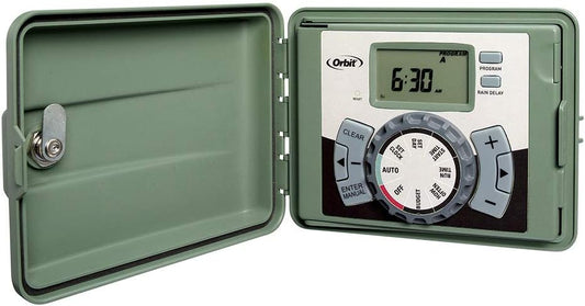Orbit 57896 6-Station Outdoor Swing Panel Sprinkler System Timer