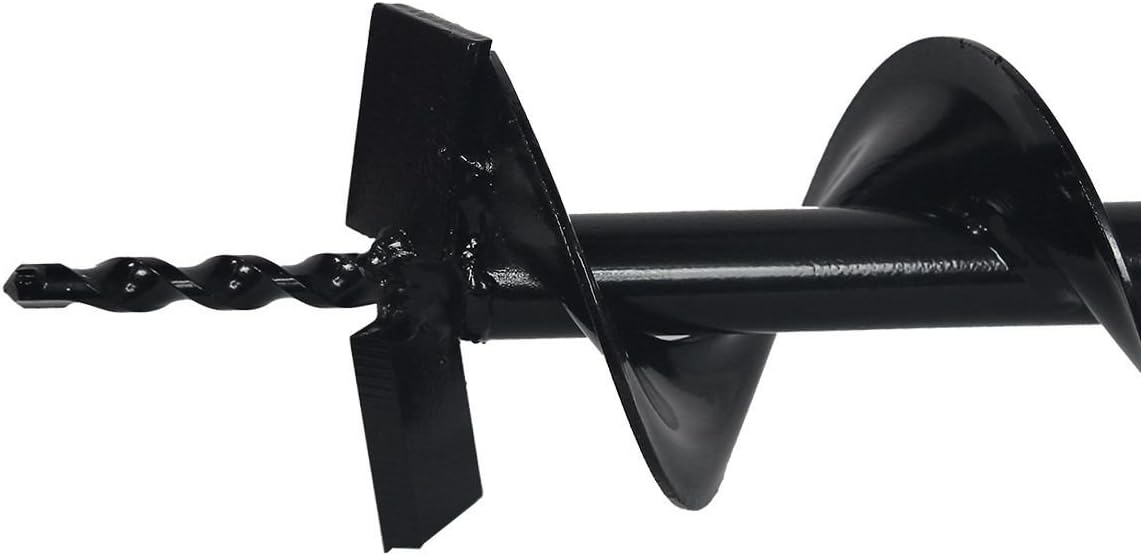 XtremepowerUS Post Hole Digger Replacement Auger Bits Digging 3/4" Shaft Size Plant Fence Dig Planting Hole Fence Dig (12")