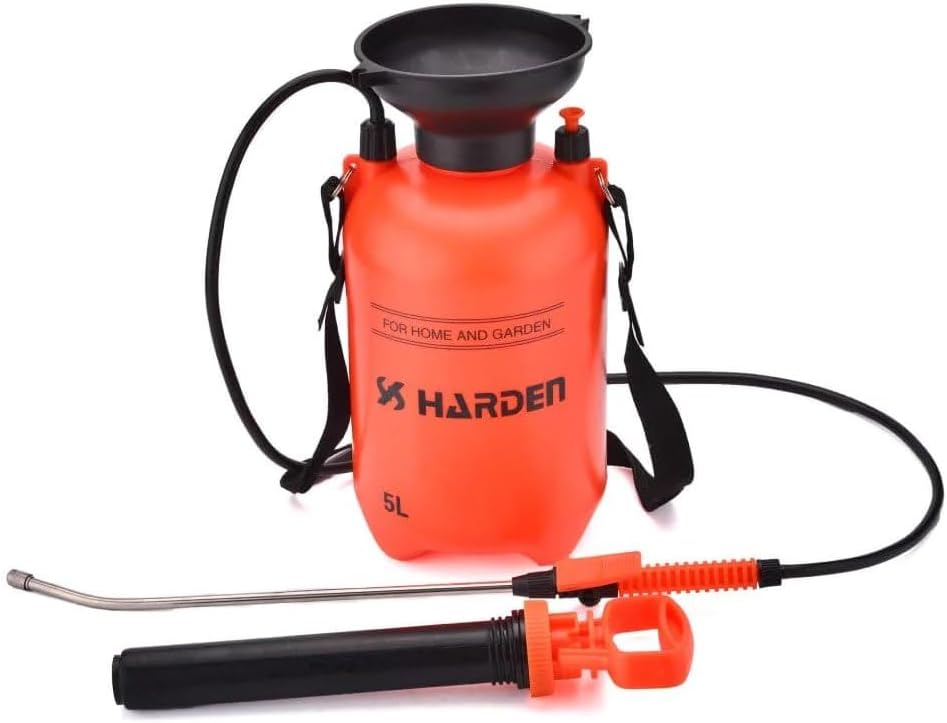 5L Heavy Duty Pressure Sprayer – Stainless Steel Rod & Brass Nozzle – Durable Garden Pump Sprayer for Lawn, Cleaning, Pesticides – Industrial Quality