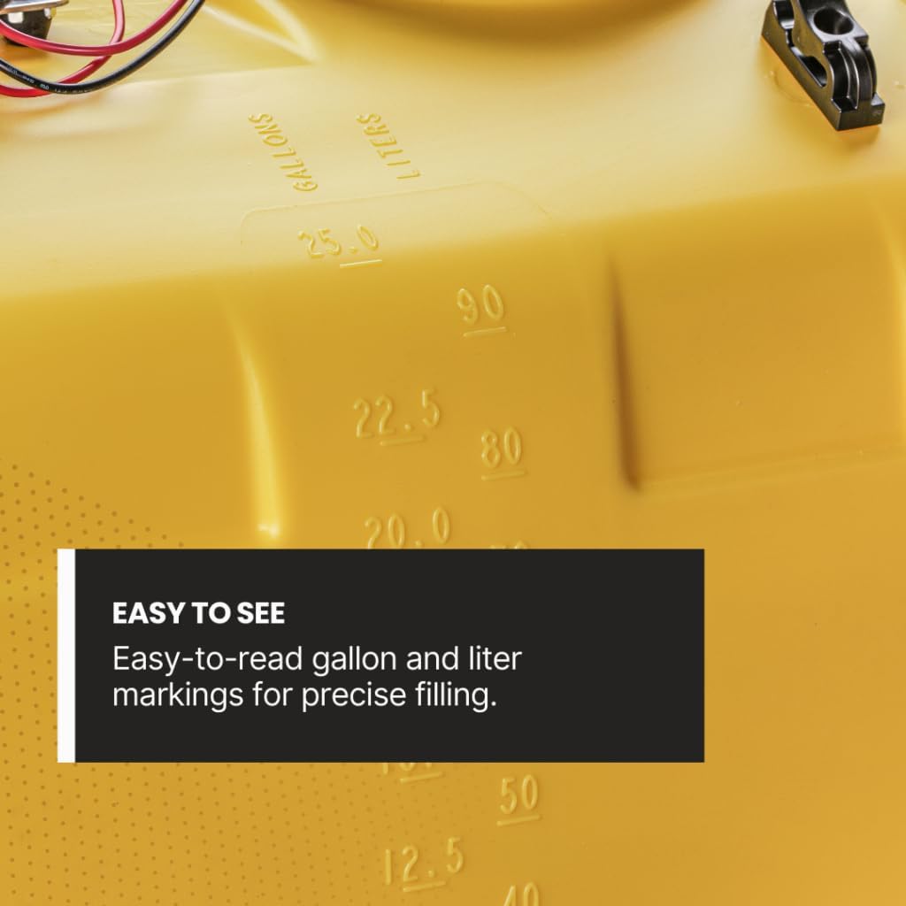 25 Gallon Diamond Spot Sprayer – 4.0 GPM SHFLO 12V Pump, Deluxe Aluminum Handgun, 15’ Hose – ATV/UTV Lawn & Garden Sprayer for Weed, Pest, and Fertilizer Application