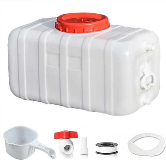 Large Capacity Water Tank with Faucet for Household and Outdoor Use - Portable and Durable Plastic Water Storage Cube