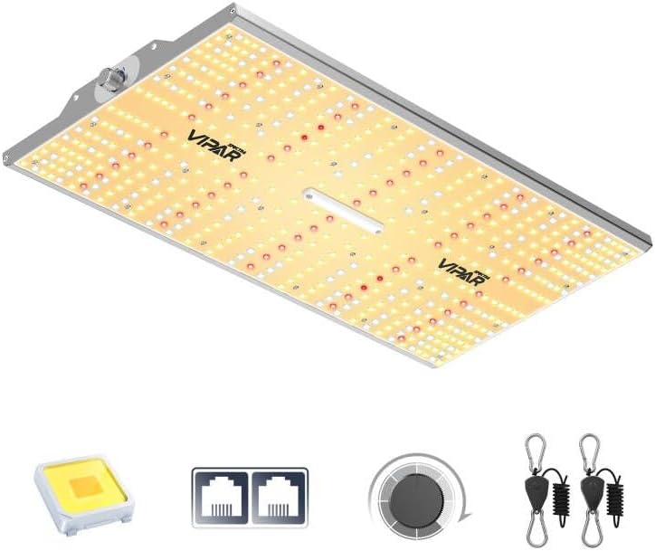 VIPARSPECTRA XS2500 Grow Lights for Seed Starting, 250W Dimmable LED Grow Light with Samsung LM301H Diodes, Dimming Daisy Chain Grow Lights for Indoor Plants Veg Bloom Full Spectrum for 4x2/3x3 Tent