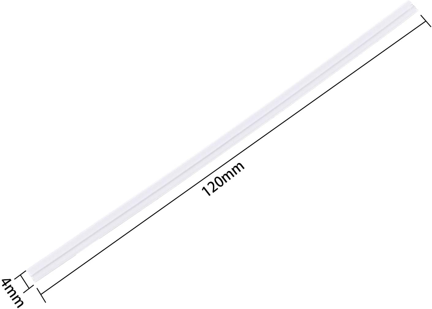 500 Pcs 5" White Paper Twist Ties Reusable Bread Ties, for Party Cello Candy Bread Coffee Bags Cake Pops