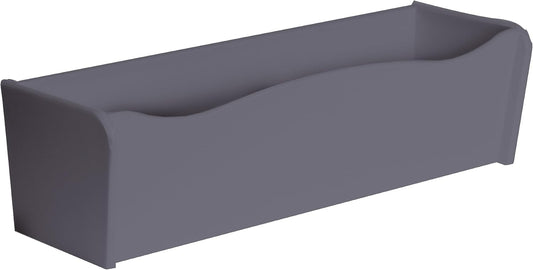 Flower Box 18" x 6" x 5" Gray Polyethlene for Window Sills, Sheds, and Playhouses, 1 PK (FB18GY-BX1)