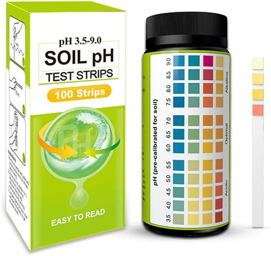 Sper Scientific 310007 Soil pH Test Strips - Quick and Accurate Testing for Home Gardening, Farming & Landscaping - Measures pH 3.5 to 9.0-100 Easy-to-Use Strips for Optimal Plant Growth