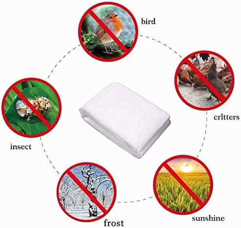 Agfabric Warm Worth Frost Blanket 1.5 oz 84"x72" Shrub Jacket,Rectangle Plant Cover for Frost Protection,White
