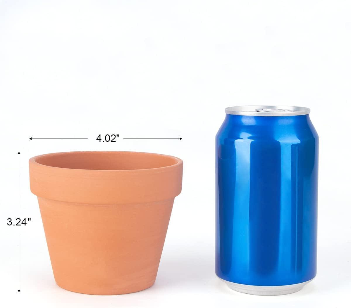 CFKJ 26 Pack 4" Terracotta Planter Pots, Clay Succulent Pots, Indoor, Brown, Solid, Classic Style, Drainage Hole, Tabletop, Plant Theme