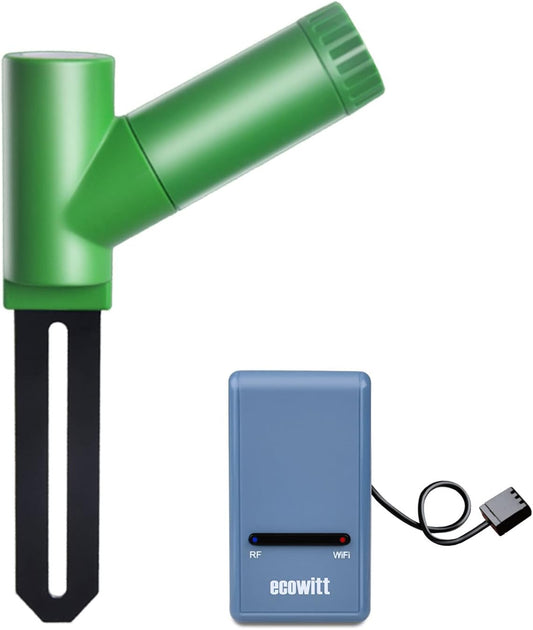 Ecowitt GW1106 Soil Moisture Meter Kit, Includes GW1100 Wi-Fi Gateway and WH51 Soil Moisture Sensor, 915 MHz