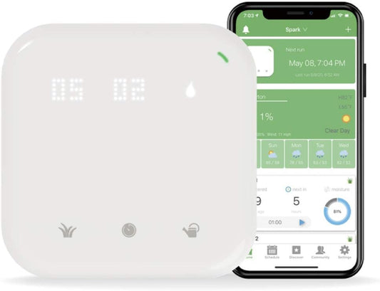 Netro Spark Smart Sprinkler Controller, WiFi, Weather Aware, Remote Access, Compatible with Alexa (16 Zone)