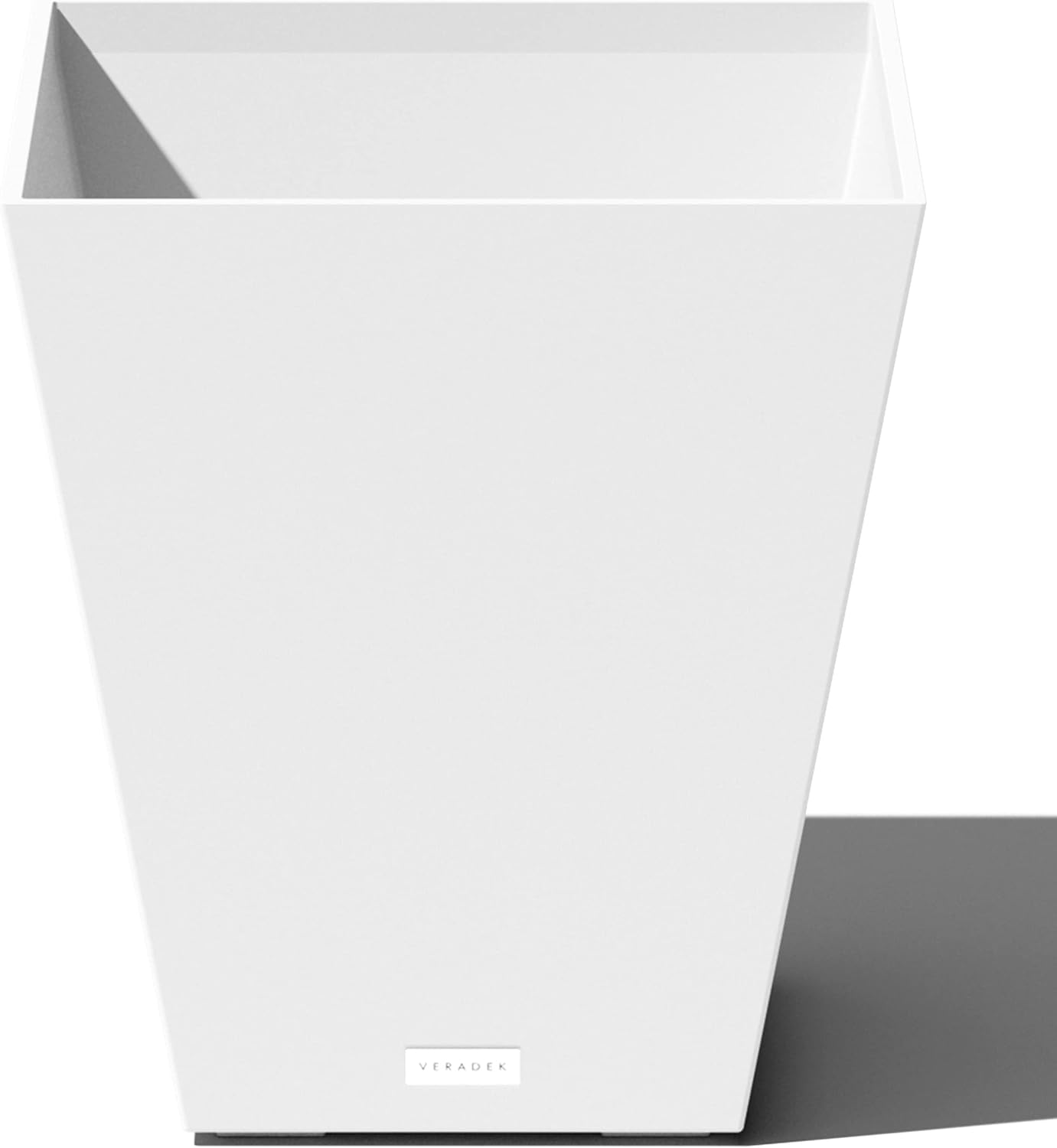 Veradek Pure Series Nobleton Plastic Planter - Large Pots for Indoor or Outdoor Porch/Patio | Durable All-Weather Use with Drainage Holes | Modern Planter Décor for Flowers, Shrubs, Trees