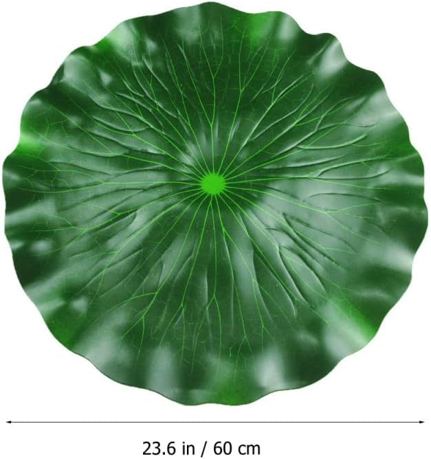 GANAZONO Simulated Lotus Leaf Lily Pads for Ponds Floating Water Lily Pads biryani Masala Plastic Pond Aquarium Lifelike Leaves Lotus Leaves Fake Blue eva Artificial Leaf Branch