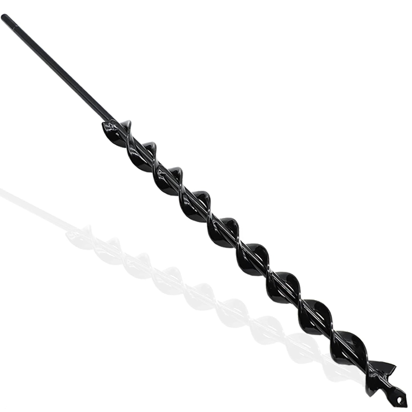 TCBWFY 24 Inch Auger Drill Bit for Planting - 1.2"x24" Long Handle Easy Planter Garden Auger - Bulb & Bedding Plant Augers - Post Hole Digger for 3/8”Hex Drive Drill