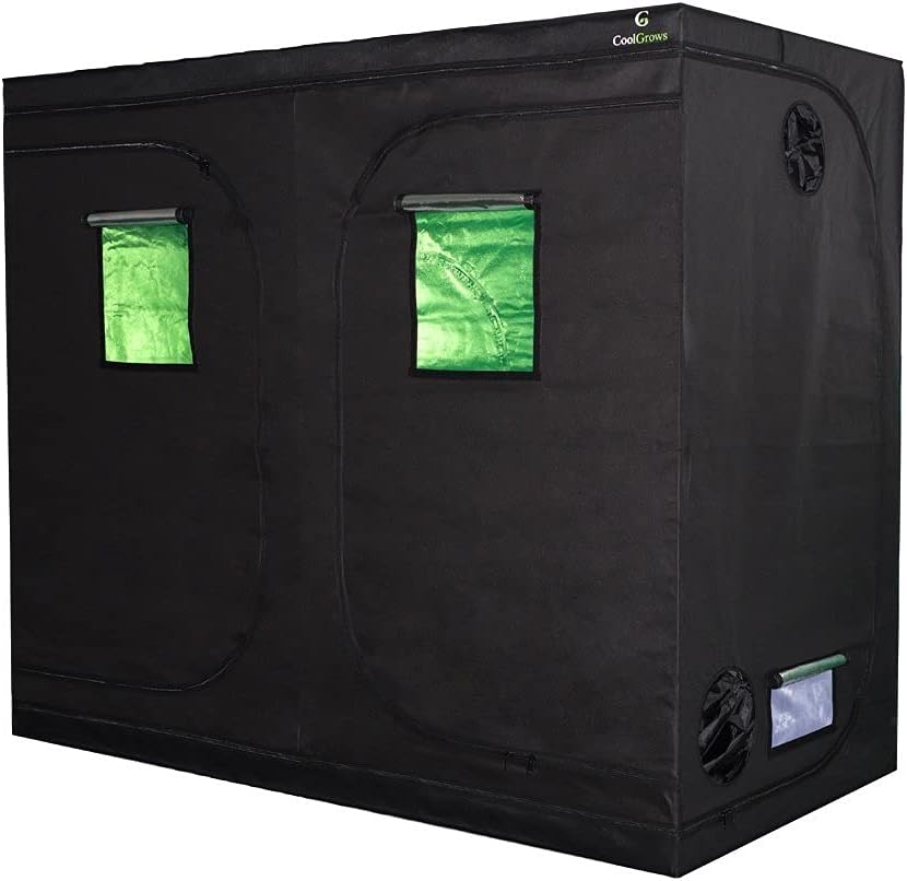96"x48"x80" Mylar Hydroponic Grow Tent Grow Room with Obeservation Window and Removable Floor Tray for Indoor Plant Growing (96" x 48" x 80")