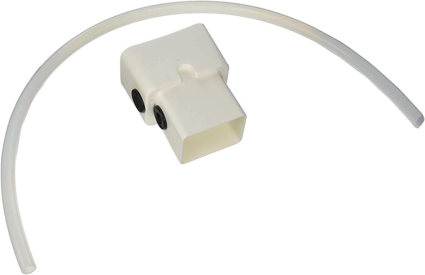 Rescue 50-Gallon Whiskey Rain Barrel with Black Bands – Includes Planter, Rain Water Diverter, Outlet Hose – Flatback Design – Brown