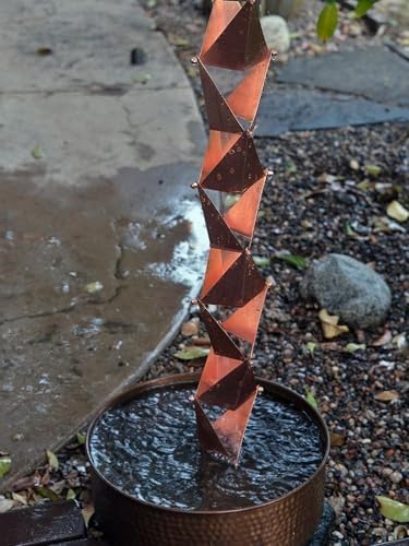 Nutshell Stores Origami Rain Chain - Copper - 12 Feet