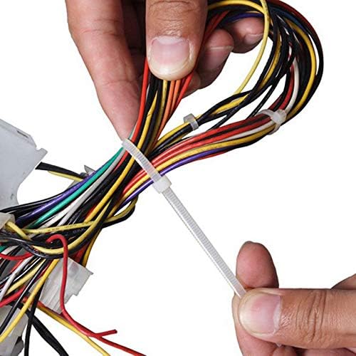 4 Inch Zip Ties (100 Pieces) 18lb Strength, Nylon Cable Wire Ties (Purple)