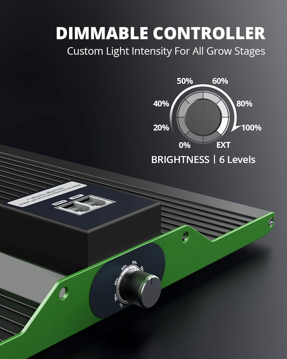 VIPARSPECTRA P1000 LED Grow Light for Seed Starting Vegetables Bloom, Dimmable Plant Lights Dimming Daisy Chain Grow Lights for Indoor Plants Full Spectrum for 3x3/2x2 Grow Tent