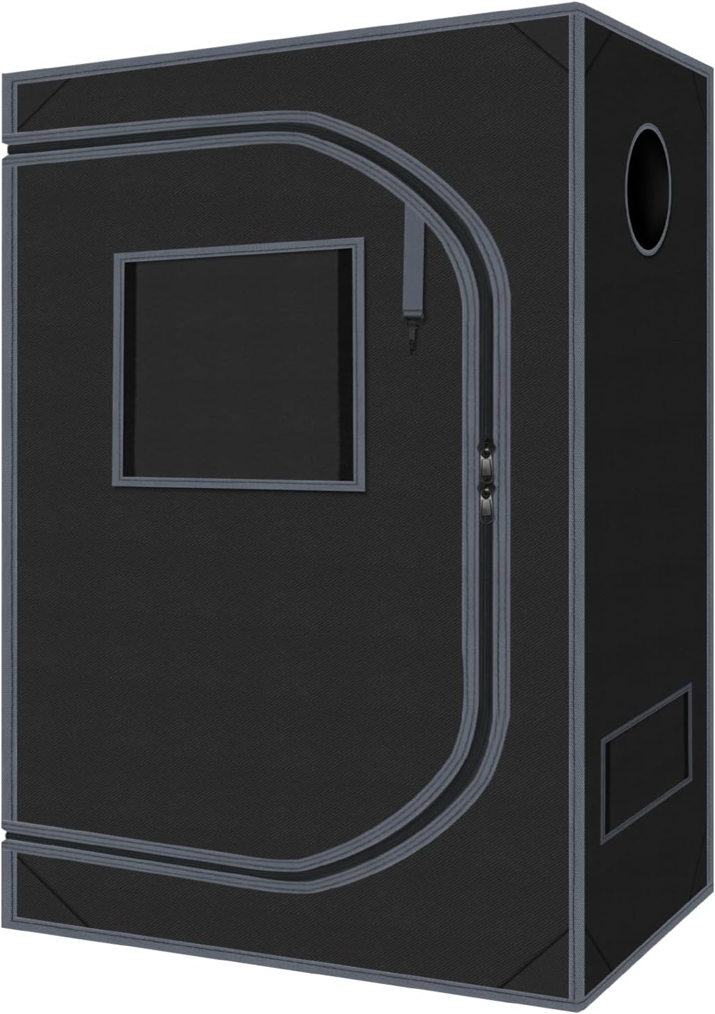 4x2 Grow Tent Plant Tent Dark Room, 600D Mylar Hydroponic 48"x24"x60" Grow Tent with Removable Floor Tray for Indoor Plant Growing