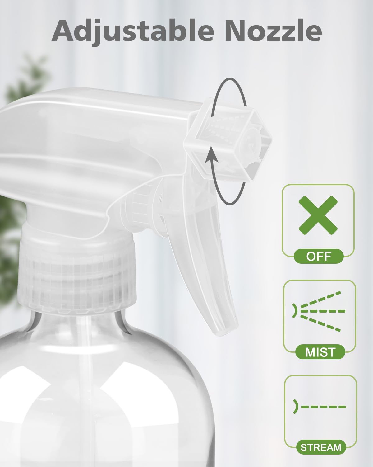 Glass Spray Bottles with Silicone Sleeve Protection, Empty 16OZ Reusable Spray Bottles, Refillable Containers with Spray Nozzles for Cleaning Solutions, Plants and Essential Oils 1 Pack Black