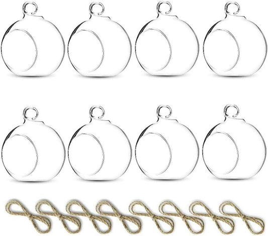 Pcs of 8 Hanging Glass Terrarium Air Plant Candle Holders Home Wedding Party Centerpieces Decor Indoor Outdoor Air Plant Terrariums