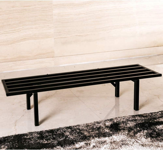 Zhongma One Tier Metal Plant Stand (35.43 L x 8.66 W x 7.9 H) Heavy Duty Plant Holder for Home, Window,Garden, Plant Lovers, Display Stand