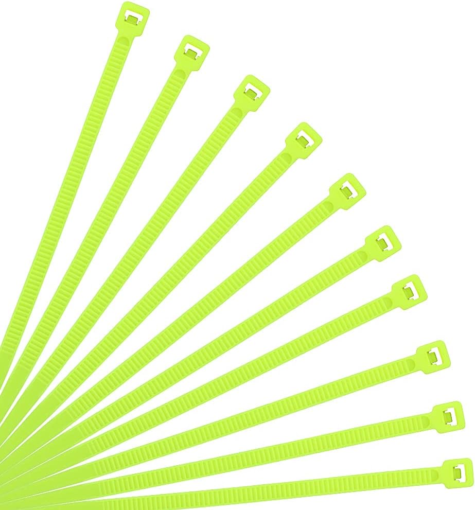 XINGO Nylon Cable Zip Ties Self Locking Plastic Wire Ties with 40 Lbs Tensile Strength for Indoor and Outdoor 12 Inch 500 Pack Apple Green