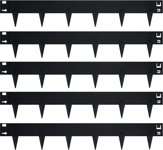 5 Pack Steel Landscape Edging,Metal Landscape Edging 40 Inch Strips, Metal Garden Edging 6 inch Depth, Steel Edging for Landscaping