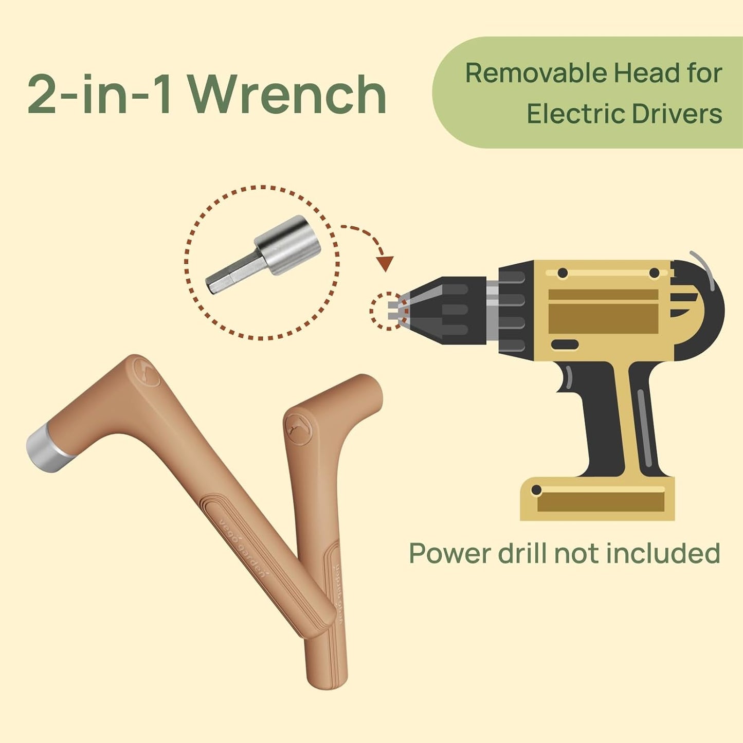 Vego garden 17" Tall 10 in 1 Novel Modular Raised Garden Bed Kit, Metal Planter Box for Vegetables Flowers Herbs, Included 2 in 1 Wrench & Magnetic Plant Tags, Terra Cotta