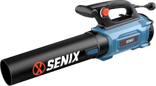 SENIX 12 AMP Handheld Electric Leaf Blower, Up to 700 CFM and 110 MPH, Variable Speed, Lightweight, 120v (BLAE12-M)