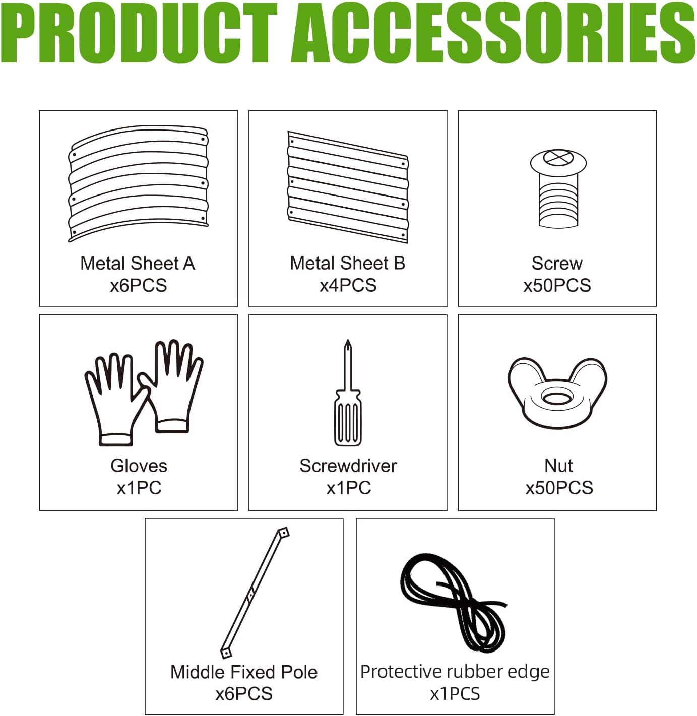 SnugNiture Galvanized Raised Garden Bed, 8x4x1.5ft Oval Metal Planter Box for Planting Outdoor Plants Vegetables