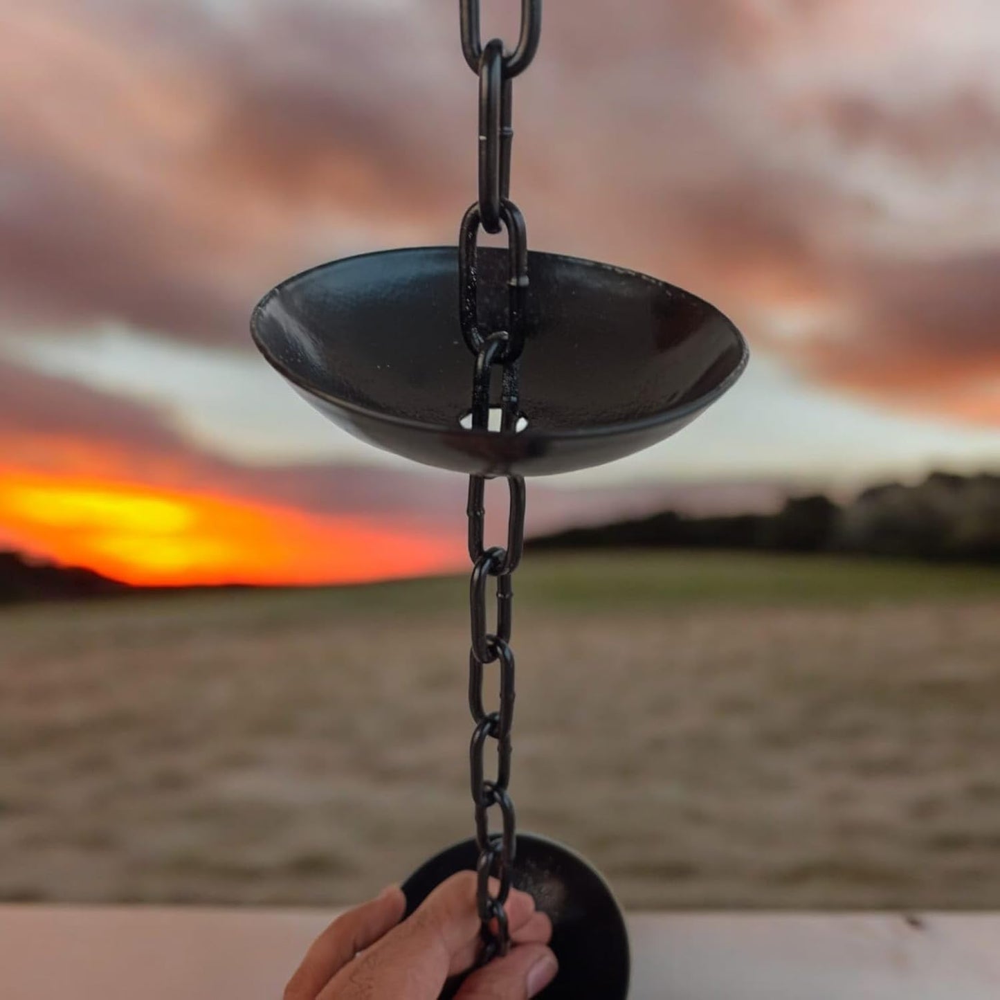 9 feet Long Rain Chain Gutters for Heavy Rain Water Chain Bowel rain Chain for Outside