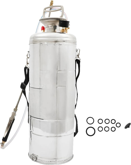 Hand Pump Sprayer Stainless Steel Sprayer for Indoor and Outdoor 3 Gallon Sprayer 20 in Wand 3 FT Hose