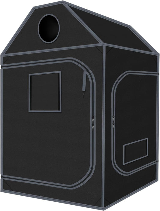 Grow Tent Roof 48"x48"x72" High Reflective Grow Tent Indoor Grow Room for Planting Fruit Flower Veg with Removable Water-Proof Floor Tray