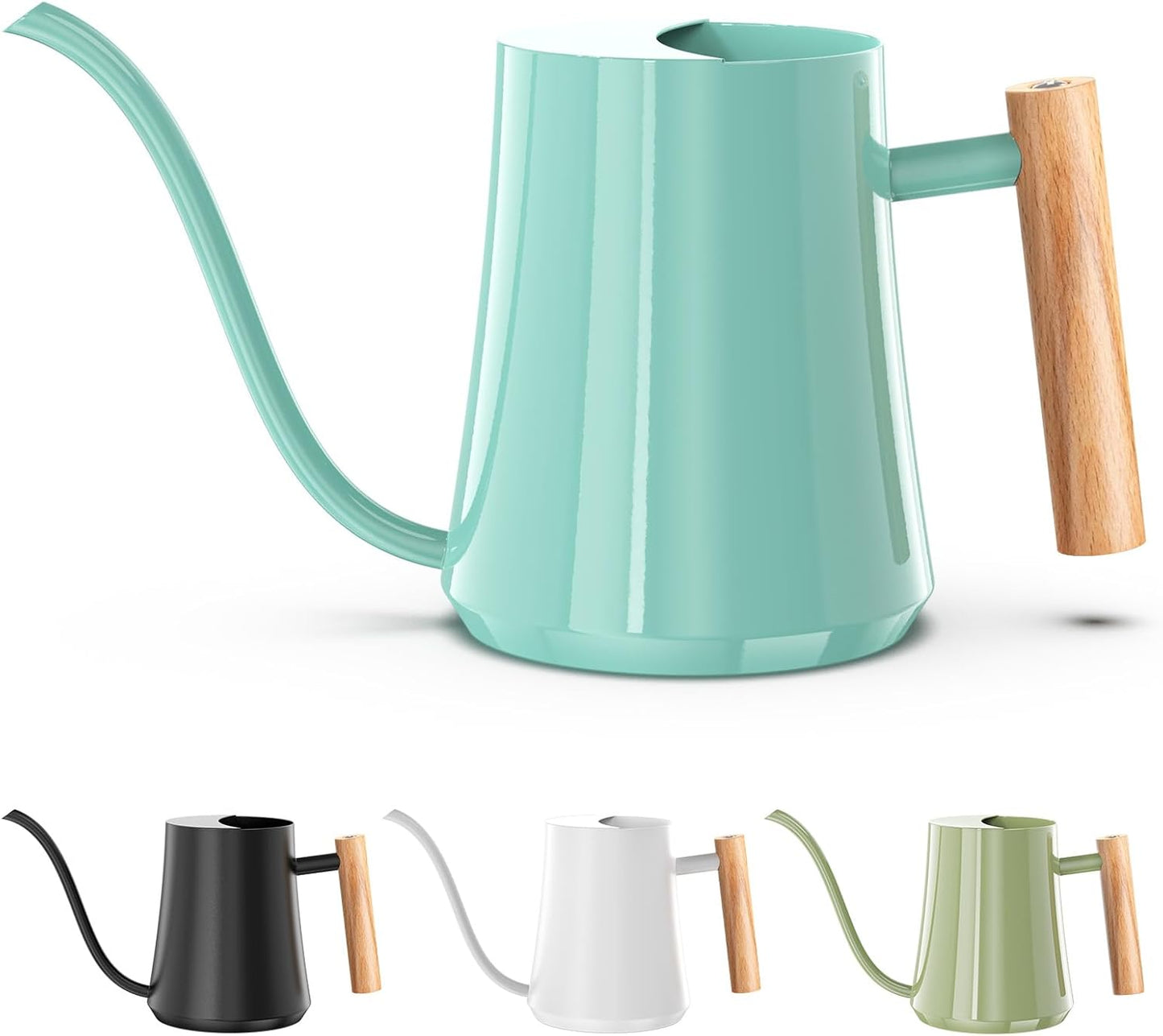 Watering Can Indoor Plants Mint Green 35oz Cute Watering Can Decorative Small Matal Watering Pot for House Bonsai Plants Garden Flower Indoor Outdoor