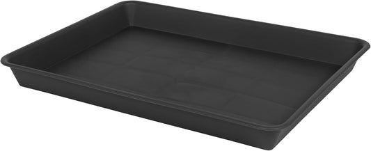 Plant Saucer Growing Trays, Seed Starter Tray, 14"x11", Heavy Sturdy Plastic Microgreens Saucers, Propagation Saucer Rectangular, Humidity Trays, Seedling Seed Starter Growing Tray