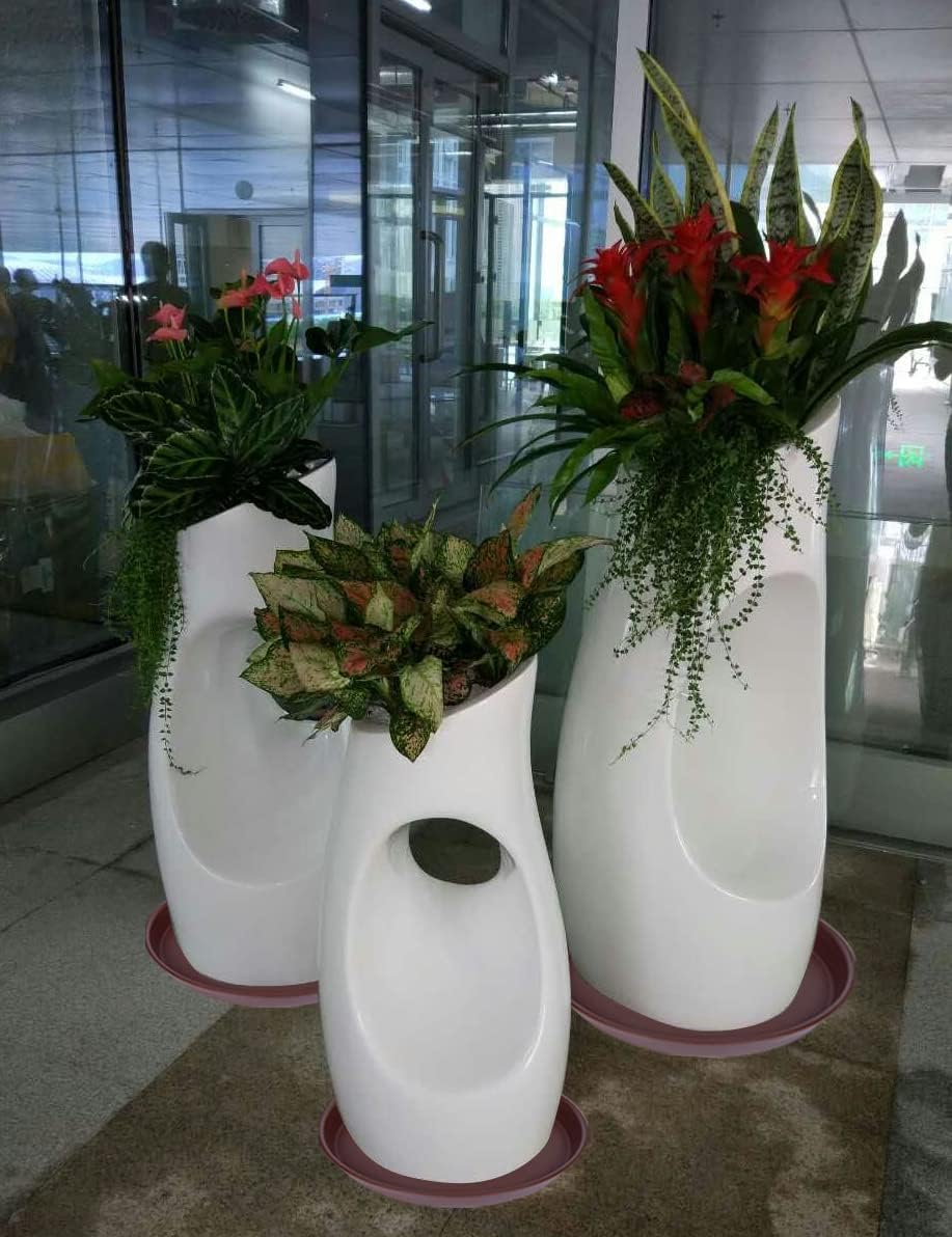 4 Pack of 16 17 inch Plant Saucer (15 inch Base), 2.3" Depth, Heavy Duty Deep Plant Trays for Pots, Bird Bath Bowls, Plant Water Saucers for Indoors, Planter Drip Trays (17", Chocolate)