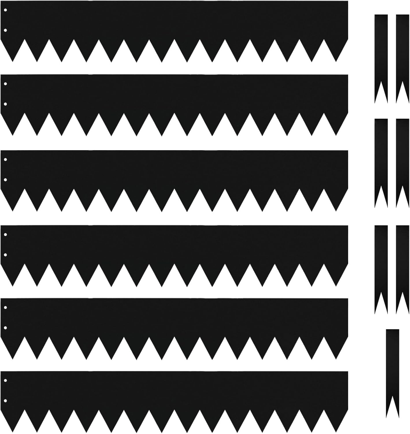 Metal Landscape Edging 40 Inch Strips, Metal Edging 6 Inch Depth, 6 Pack Hammer in Garden Edge, Metal Landscape Edge, Steel Edging for Landscaping