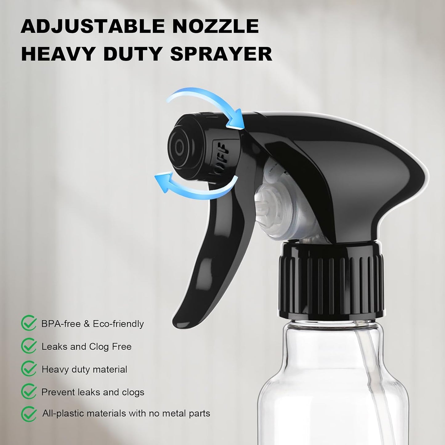 Spray Bottles 4oz/120ml Plastic Small Spray Bottle for Hair Mist/Stream Spraying Heavy Duty Empty Water Spray Bottles for Cleaning Solutions, Plants 2 Pack (Clear)