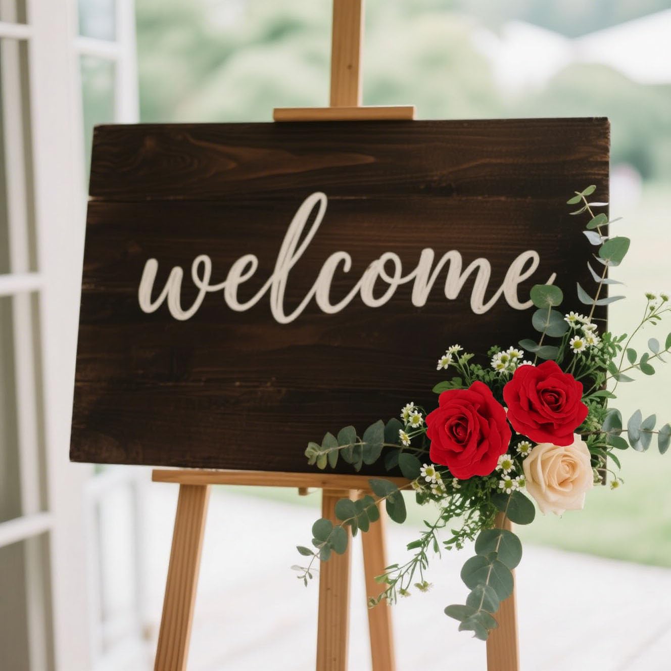 25PCS Artificial Red Rose Flower Heads Velvet Rose Flowers Real Look Rose Flower Heads for DIY Wedding Home Party Baby Shower Decor(Red)