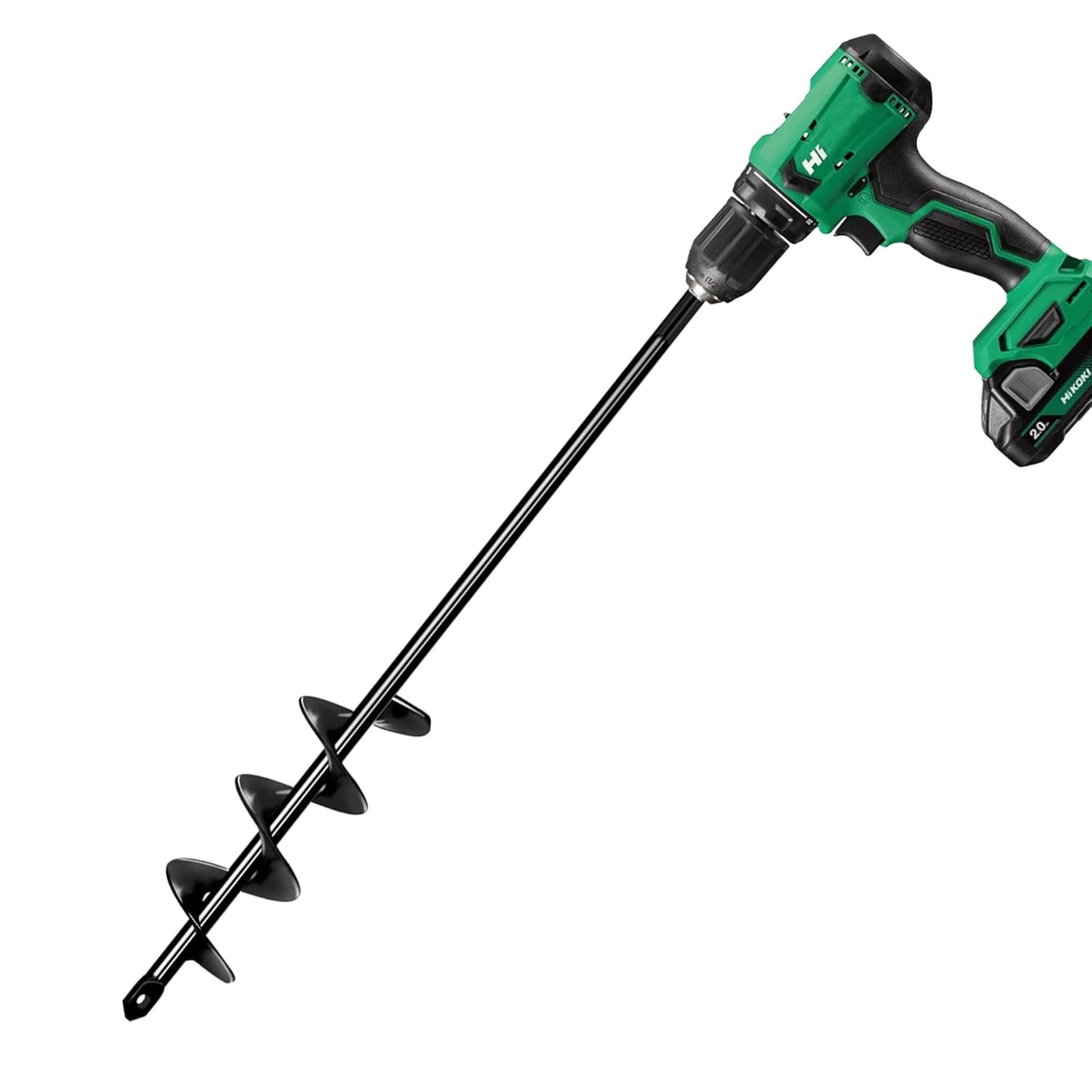 Garden Auger Drill Bit for Planting 2x14.5, Spiral Ground Auger Drill for 3/8" Hex Drive Drill, Bulb and Flower Planter Tool