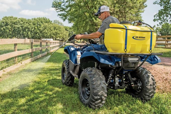 25-Gallon Gold Spot Sprayer – 12V Pump, Deluxe Handgun, 2.2 GPM, 100 PSI, Heavy-Duty Tank, Adjustable Spray Pattern & 15 Ft Hose