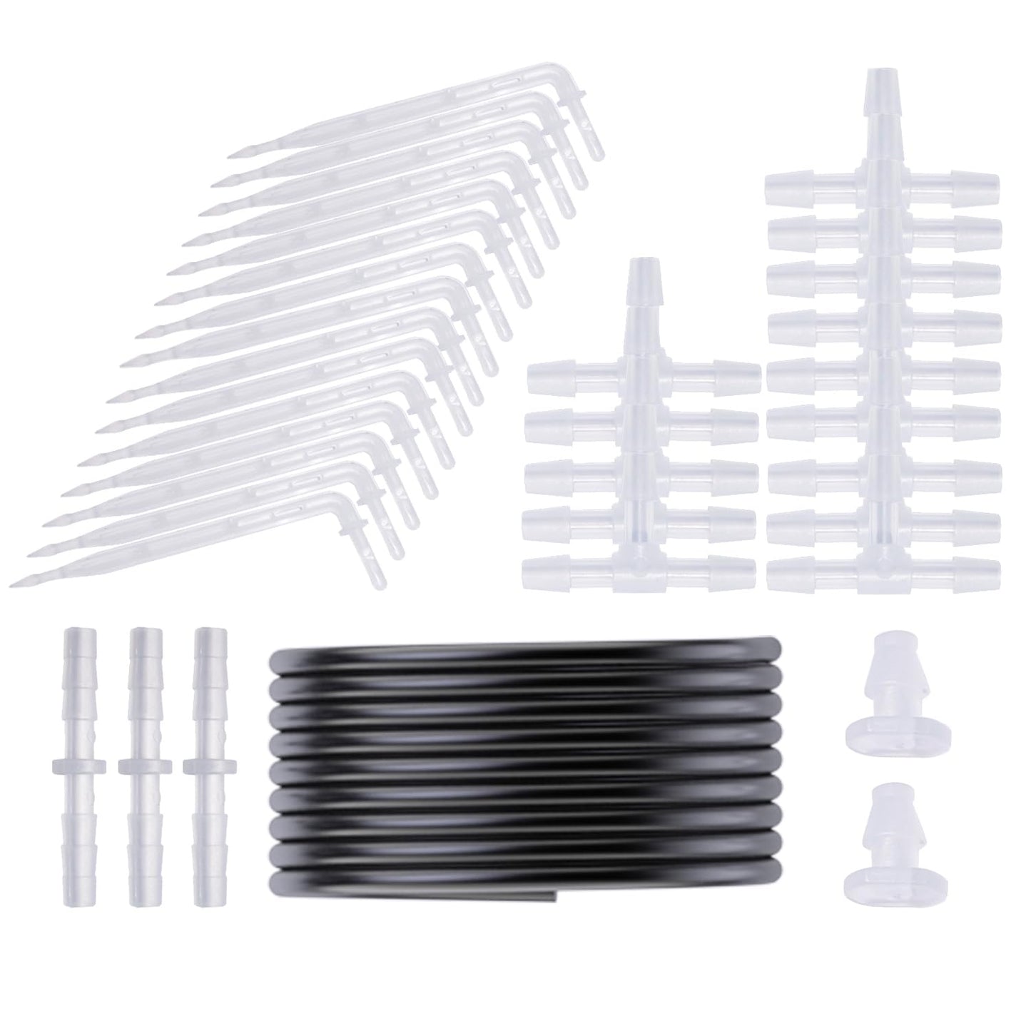 Solar Automatic Drip Irrigation System, Harness Sunshine or External Power for Indoor and Outdoor Use, Rain or Shine! Supports Up to 15 Potted Plants (Expansion Kit/Extra Accessories Kit)