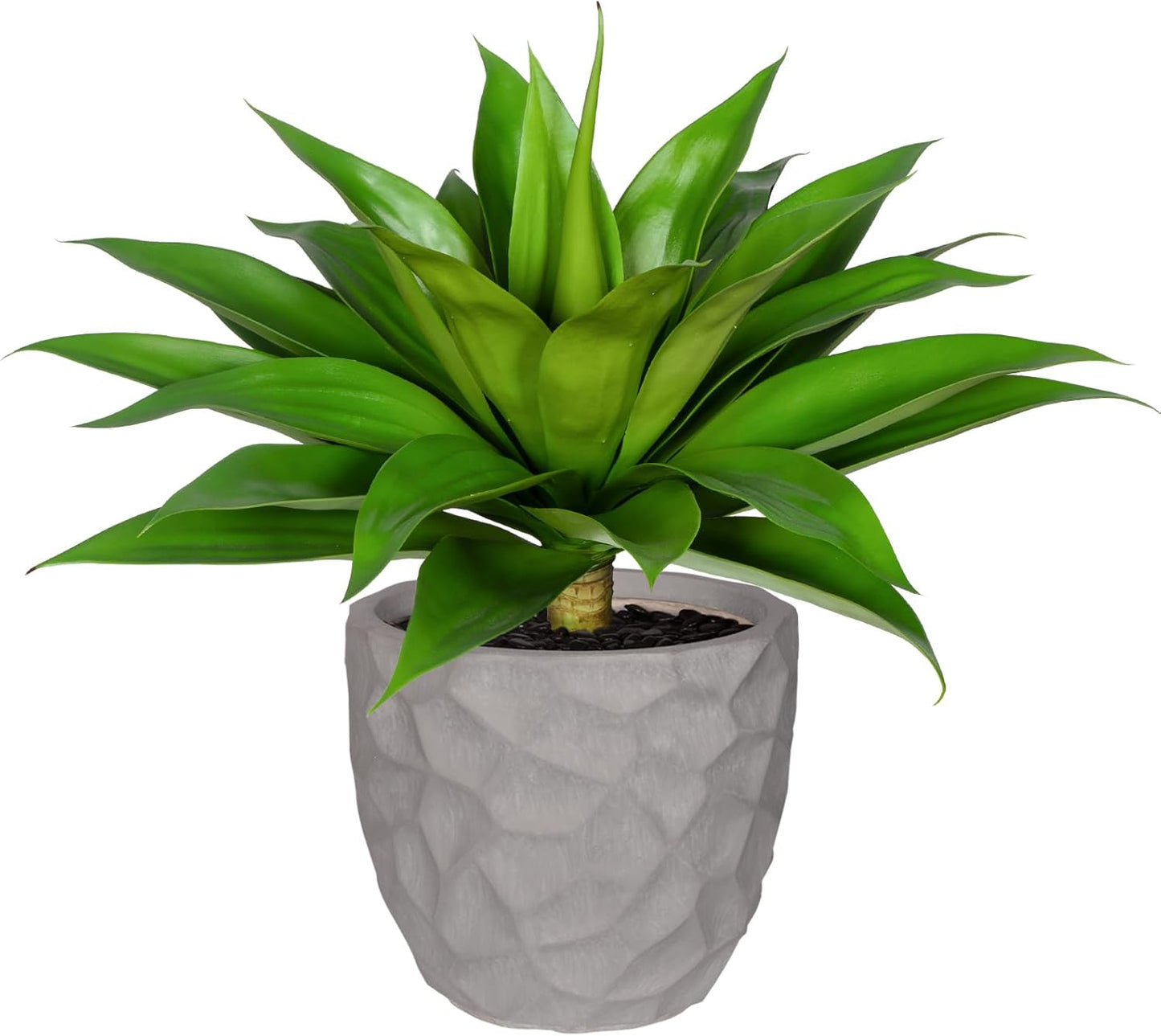 Fake Plants Artificial Agave Plants Indoor, UV Resistant Fake Agave Planters Outdoor Decorating.Artificial Plants for Outdoors Decor(1Pack,22') Spring Decorations for Home