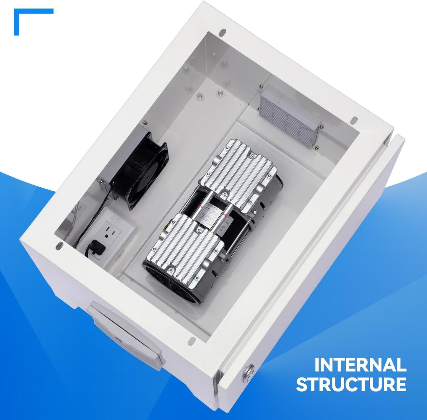 Pond Aerator Cabinet,24.7”×18.9”×23.5,Weatherproof Outdoor Cabinets for Aerator,Pond Aerator Weatherproof Outdoor Cabinet