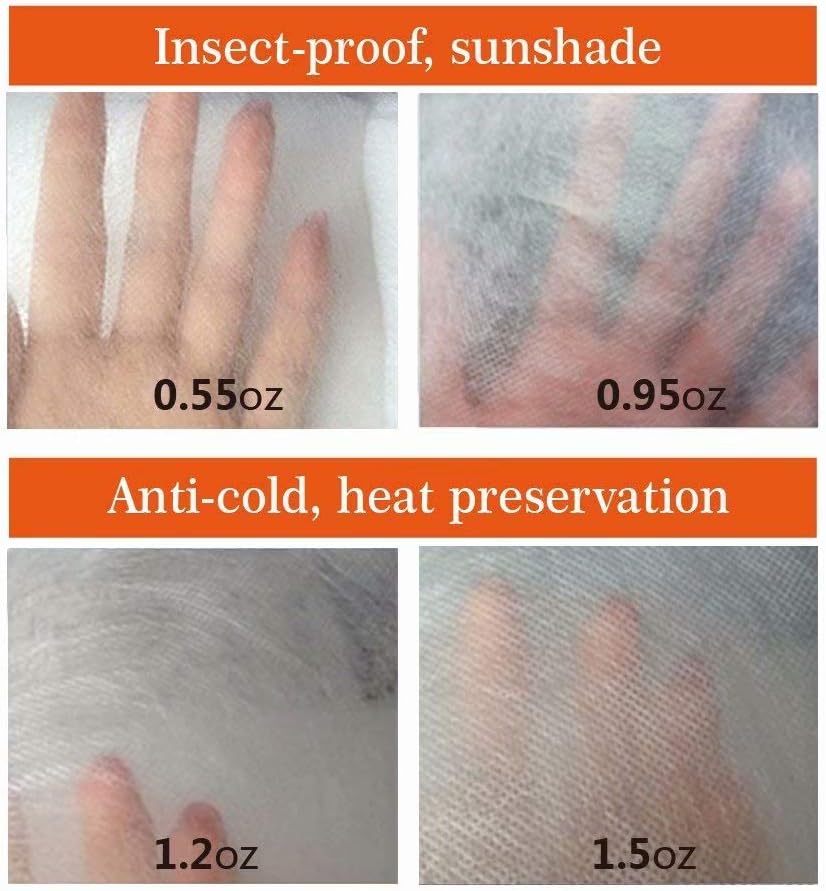 Agfabric Winter Plant Covers Freeze 96"x84" 0.9oz Freeze Cloths for Plants Plant Winter Cover Drawstring Bags Shrub Jacket Season Extension,White